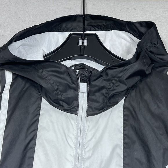 Adidas Axis Windbreaker Jacket Men’s Sz Small Full Zip Hooded FT2716 Color-block - Picture 3 of 16